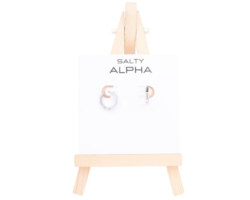 Image of SALTY ALPHA Anti Tarnish Classic Earrings for Men | Ear Hoop for Man | Stylish Fashion Jewellery Accessories for Boys | Minimal Jewelry | Ideal for Gifting | Gift for Diwali, Christmas, Marriage, Birthday