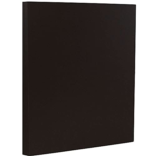 Papier noir mat JAM PAPER au format 215,9 x 279,4 mm pour scrapbooking élégant