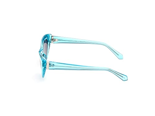 Guess GU7811 84B Women's Shiny Light Blue Plastic Frame Sunglasses2