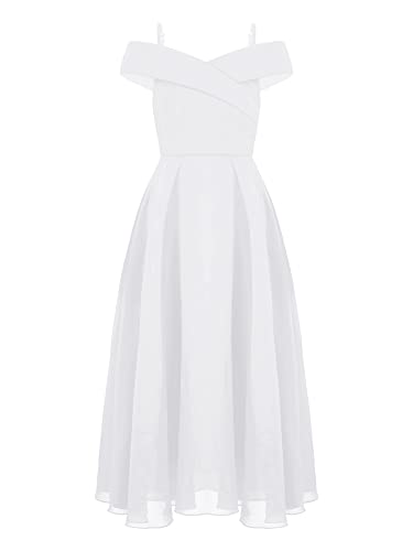 iEFiEL Mädchen Festlich Kleid Hochzeit Brautjungfern Kleider Chiffon...