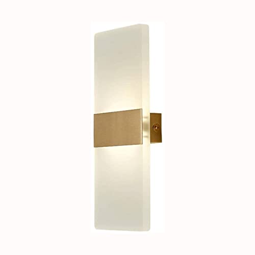 Luz de pared LED 12W con sombra rectangular para decoración de pasillo y sala 2