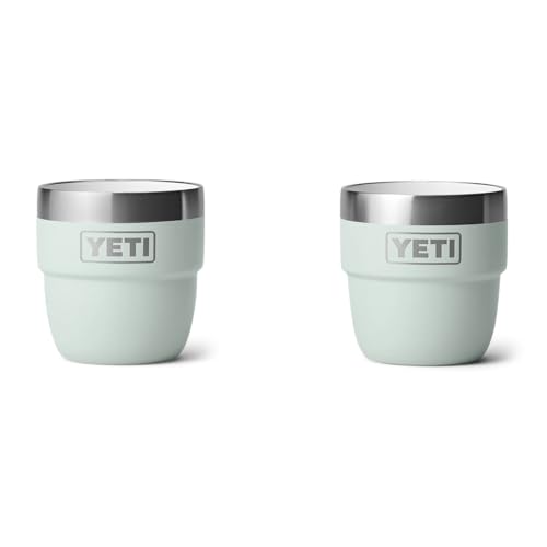 Image of YETI Rambler 4 oz Stackable Cup, Stainless Steel, Vacuum Insulated Espresso /Coffee Cup, 2 Pack