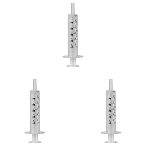Ezy Dose Kids Baby Oral Syringe & Dispenser | Calibrated for Liquid Medicine | 5 mL/1 TSP | Includes Bottle Adapter (Pack of 3) Cover