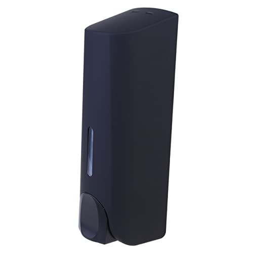 VICASKY 1Pc Wall Mounted Soap Dispenser Black Push Button Shampoo Bottle for Bathroom Hotel Use Easy Installation Material for Body Wash Lotion