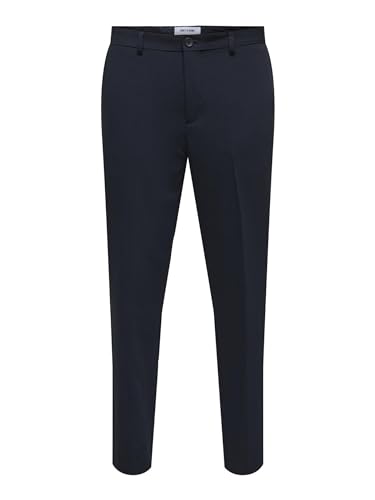 ONLY & SONS Herren Onseve Slim 0071 Pant Noos Anzugshose, Dark Navy, 52 EU
