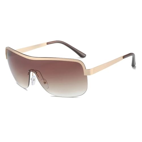 Lunettes de soleil UV400 surdimensionnées style punk pour hommes et femmes