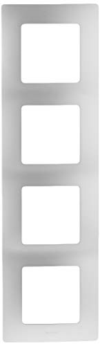 NL-PLACA 4ELE ALUMINIUM plaque de finition 4 postes pour prise et interrupteur - 3