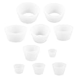 SHINEOFI 10pezzi Adattatori Per Coni Filtranti Conici in Silicone Tappi Per Imbuti Riutilizzabili Forniture Per Filtri Kit Per Filtrazione Imbuto Adattatori Per Filtri Conici