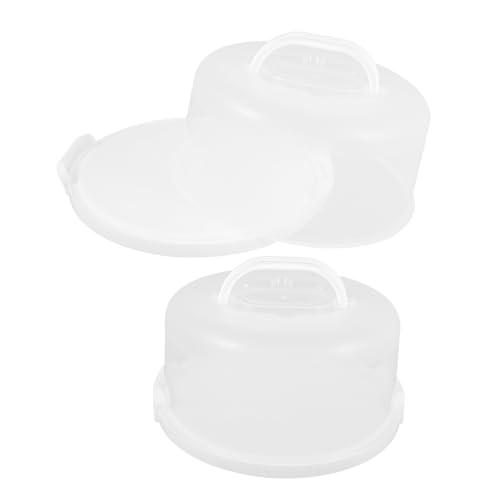 NOLITOY 2 Piezas Ahorrador Party Cake Carrier tortenkarton taper para pasteles PP Transparent