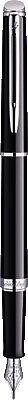 Waterman S0923530 Füllfederhalter Hémisphère, lackschwarz