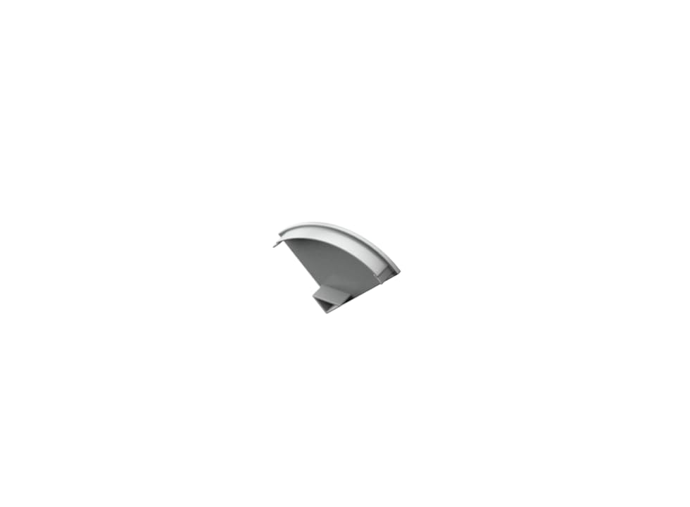 PROFILI IN ALLUMINIO 45° LP2020 IN BARRE DA 2 MT PER STRISCE A LED CON COVER TRASPARENTE IN PLEXIGAS CON TAPPI E GANCI DI MONTAGGIO INCLUSI (3)