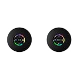 Rheross 2X Mini Altavoz Bluetooth Impermeable BañO Audio InaláMbrico Ducha Altavoces RGB Luz Bluetooth Ventosa Altavoz, Negro