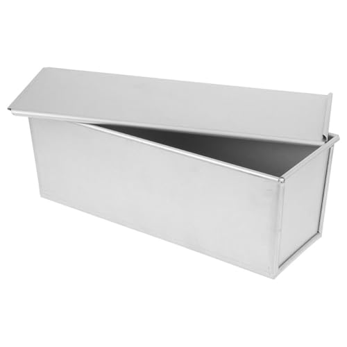 Toyvian Non-Stick Loaf Tin with Slide Cover – 900G Bread Pan for Oven Baking, Ideal for Household Toast and Mini Loaf Preparation