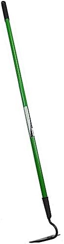 Easy Shopping® Green Draw Hoe140cm Long Carbon Steel Cultivator Black Rubber Grip Handle