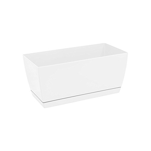 Jardinera – Plato jardinera COUBI Blanco Maceta 29 cm Flechtwaren – 