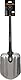 Fiskars Universalschaufel, Länge: 70 cm, Gewicht: 479 g, Aluminium-Blatt/Kunststoff-Stiel, Schwarz, 1001574