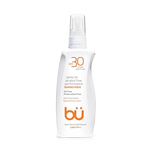 bu SPF 30 Sunscreen Spray, Natural Citrus Scent, 3.3 Ounce/98ml (3 PACK) (3)