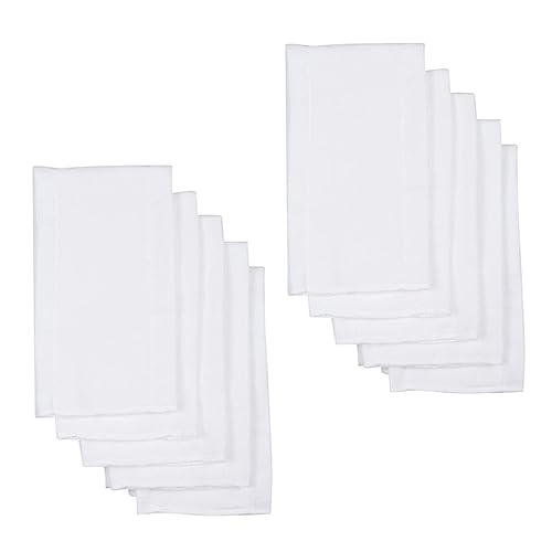 RORPOIR 10 Pcs Soft Comfortable Baby Washcloths Reusable Washable Newborn Ddler for Diapers Burping