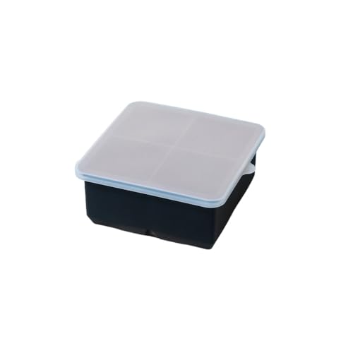 【ChopEase】シリコンフリーザートレイ 1カップ 蓋付き パック 簡単に取り出せるシリコン冷凍スープアイスキューブ 冷凍庫型 冷凍保存用 スープ/ソース/残り物用 -4/6/8グリッド製氷皿完璧なポーションに ホームバークリエイティブスクエアアイスキ