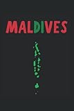 maldive del salento mappa  MALDIVES: Lined Journal for writing down daily habits, diary, notebook