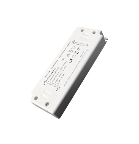 THREELEMON Plastic Shell Led Drive Power Supply Showcase Light Strip Dedicated Power Supply Isolation thyristor dimming Control Light Strip Transformer(24V 10W)