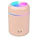 300 Ml Umidificatore Mini Umidificatore Per Auto, Diffusore Di Aroma Illuminazione Di Ambiente Colorato Diffusore Di Aroma, Per Casa, Ufficio, Camera Da Letto(rosa)