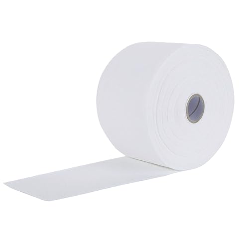 1 rollo desechable limpieza cara toalla no tejida toallitas desechables toallitas de maquillaje faciales suaves almohadillas (blanco)