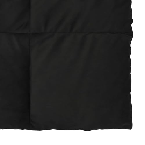 Couette d'été douce et légère noire 200x240cm microfibre - 5