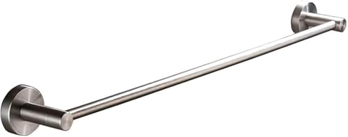 Porte-serviettes rond en acier inoxydable brossé 60 cm pour salle de bain
