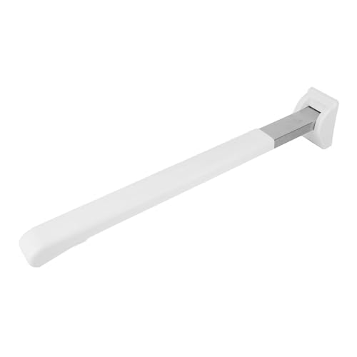 Flip Up Grab Bar Anti Slip Space Saving Stainless Steel Wall Mounted Safety Bathroom Folding Grab Bar for Almost Any Bathroom Setup