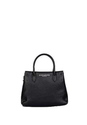 Tote Aria ERMANNO FIRENZE Medium sac noir de luxe aux finitions italiennes