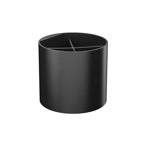 hansgrohe WallStoris - Zahnputzbecher, Zahnbürstenhalter ohne bohren, Badezimmer Zubehör, Bad Accessoires, Mattschwarz, 27921670