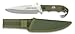 ALBAINOX 32105. Cuchillo Modelo Horizon. Verde. Mango de ABS. Incluye brújula. Funda de Nylon. Herramienta para Caza, Pesca, Camping, Outdoor, Supervivencia y Bushcraft