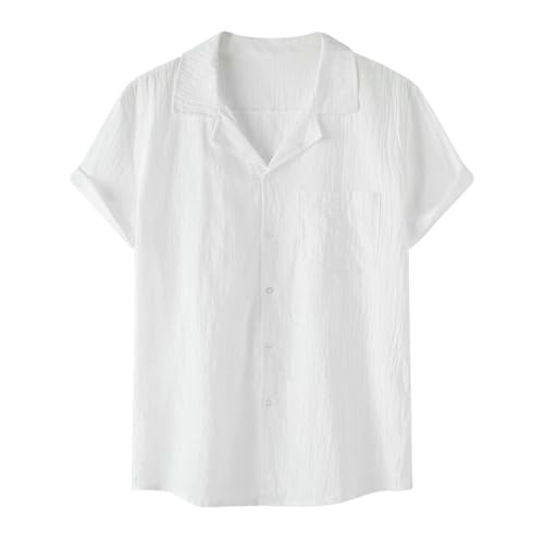 Chemise manches courtes homme en coton respirant contre la chaleur estivale