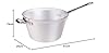 Pentole Agnelli ALMA16524 Alluminio Professionale 3 mm, Paiolo per Polenta con Manico, 4,5 L