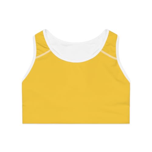 FORGED WITH COLOR Stylus Sports Bra –Women’s Medium Support Sports Bra, Soft Stretch Activewear for Workouts & Everyday Wear (US, Alpha, Large, Regular, Amber Haze)