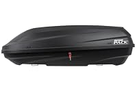 Inter Pack Stella 440 Dachbox 360L mattschwarz, 75 kg Tragkraft beidseitig öffnend, kompakter Dachträger 146 cm für Ski und Gepäck mit Zentralverriegelung – Ansicht 4