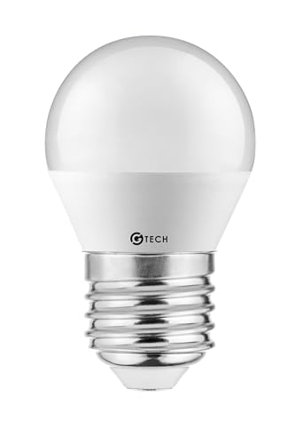 G-TECH Bombilla LED Esférica B45, Casquillo E27, 3W Equivalente a 25W, 255 Lúmenes, Luz Blanca Cálida 3000K, Ángulo 160, Iluminación Interior Ahorro Energético