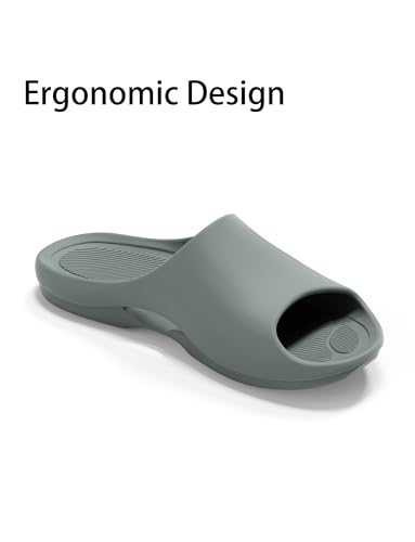 KENROLL Shower Shoes, Non Slip Slide Sandals for Women and Men, Lightweight House Slippers for Indoor Bathroom Dorm Pool Swimming Beach2
