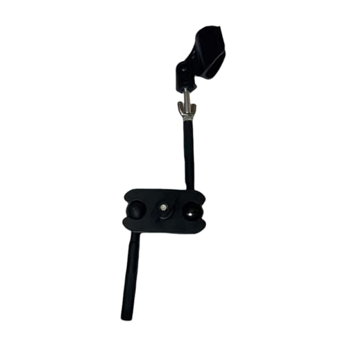 Beckenständer Mikrofonhalterung Verbindungsarm Metall 360° Kugelkopf Stabilität Mikrofonclip 27cm