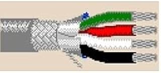 9927 24 AWG 4C Stranded Overall Foil/TC Braid 65% Computer Cable for Low-Cap EIA RS-232 RS-423 CM - Chrome Belden (3000FT)