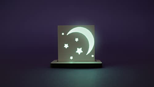 SMARTILE - azulejo ceramico, luminiscente, miniglowing, luna, estrellas (MINI GLOWING) Cover