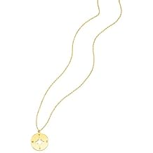 Zawadee 14K Yellow Gold Necklace with Compass