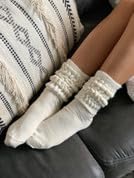 WARRIOR ALPACA SOCKS - Women's Scrunchy Slouch 100% Alpaca Wool Socks - Image 2