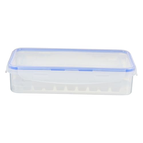 VALICLUD 2個 大容量 製氷トレイボックス 蓋付き密封収納容器 フルーツ風味アイスモールド 冷凍庫整理に 氷作りと保存を快適にする多機能ア