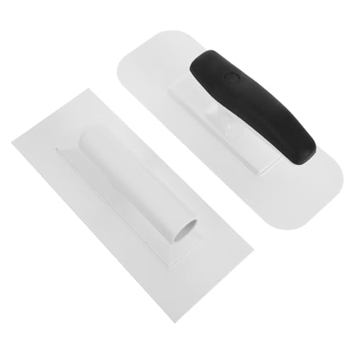 SOPOTUTU 2 Piezas Llana de Acabado Plástico Profesional para Revestimientos Artísticos de Pared Herramienta para Texturizado Enlucido y Recubrimientos Decorativos