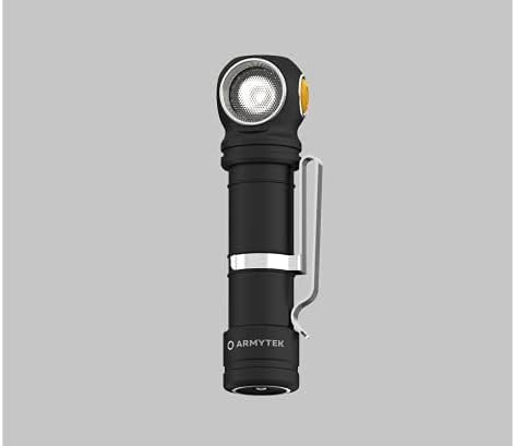 Armytek Wizard C2 Pro Max mounted on a bicycle handlebar