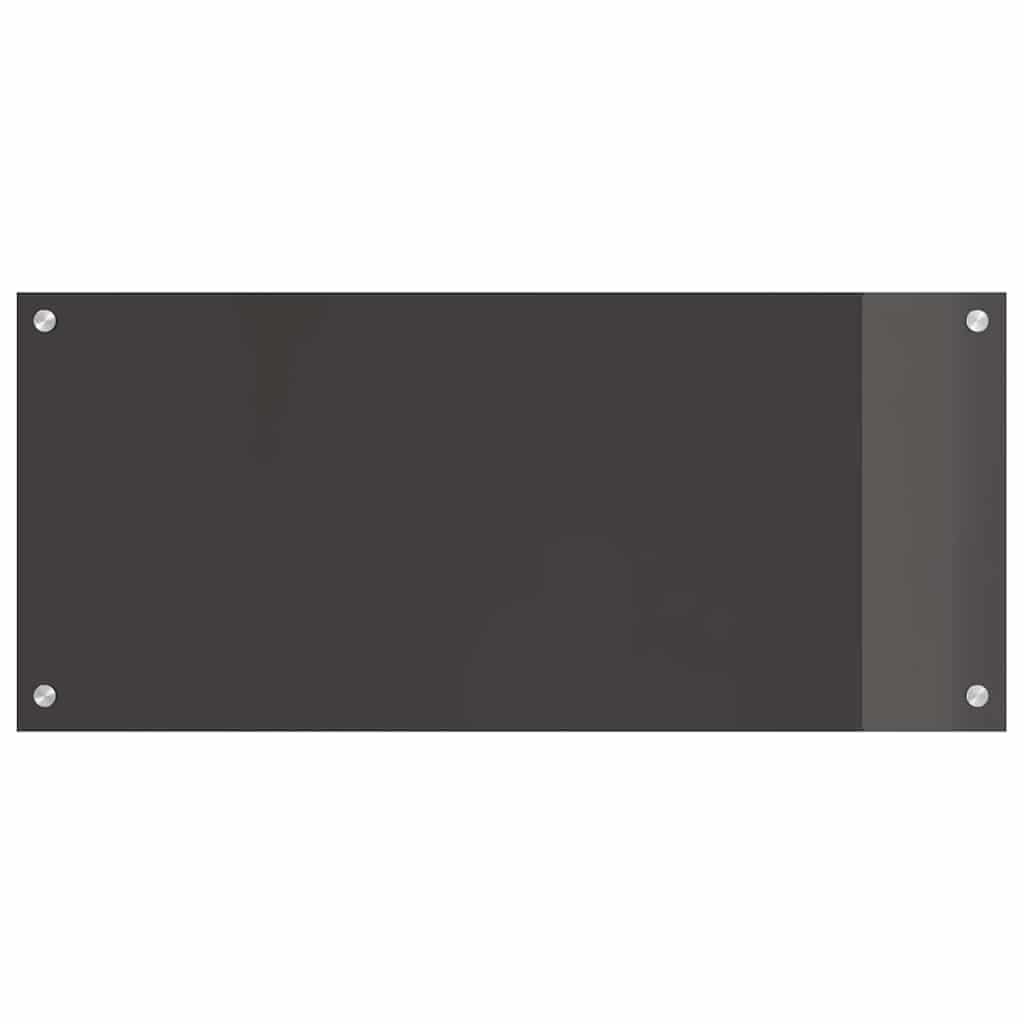 Generisch Küchenrückwand 2 pcs Dunkelgrau 90 x 40 cm Gehärtetes Glas,Heim Garten,Küche Esszimmer,Küchenhelfer -utensilien-3415464