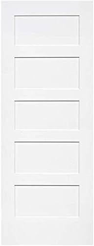 5-Panel Door, White Primed Shaker 80 in. x 24 in.