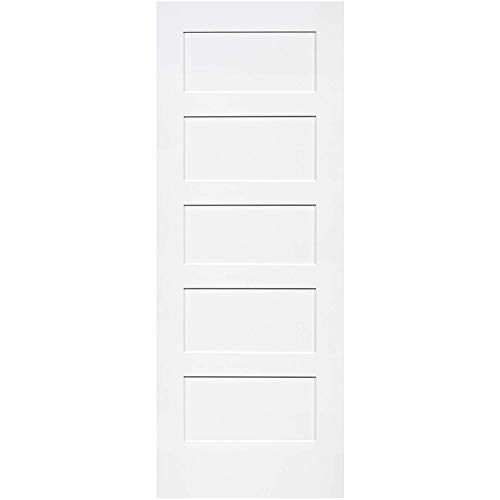 5-Panel Door, White Primed Shaker 80 in. x 24 in.